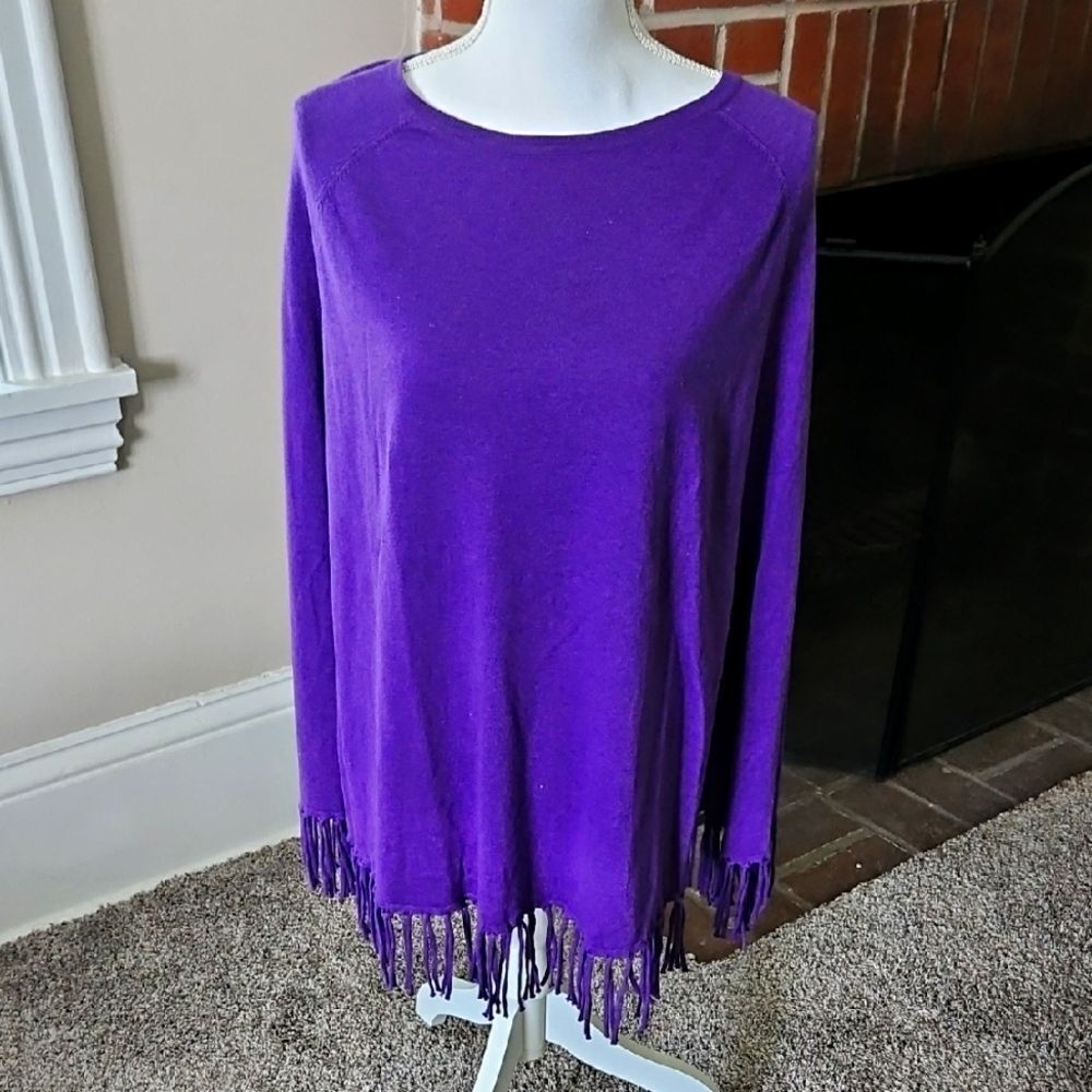 Project Cotton Fringe Poncho